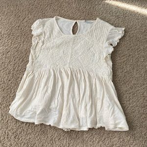 Lucky Brand Tan Casual Tee